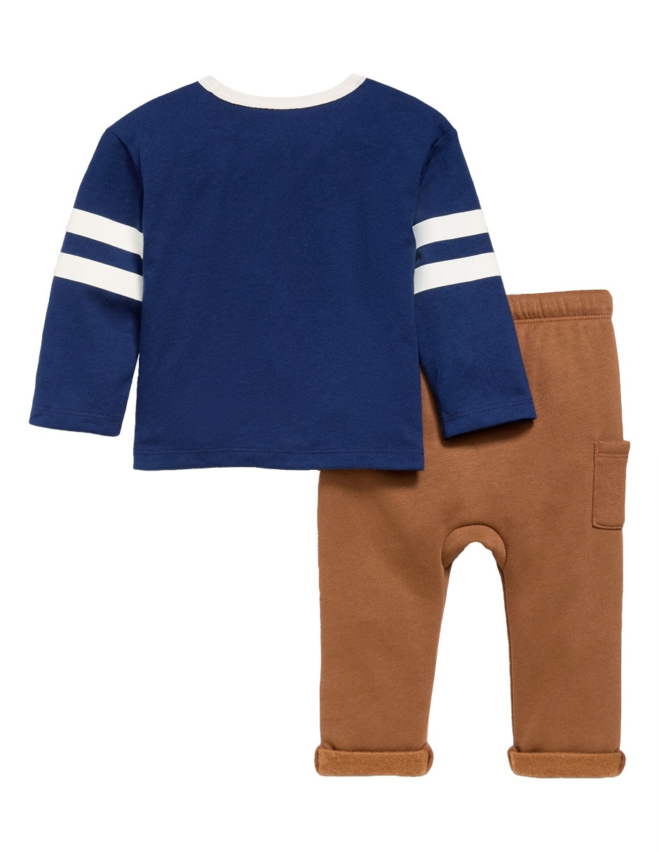 Conjunto pants sudadera casual para niño 3