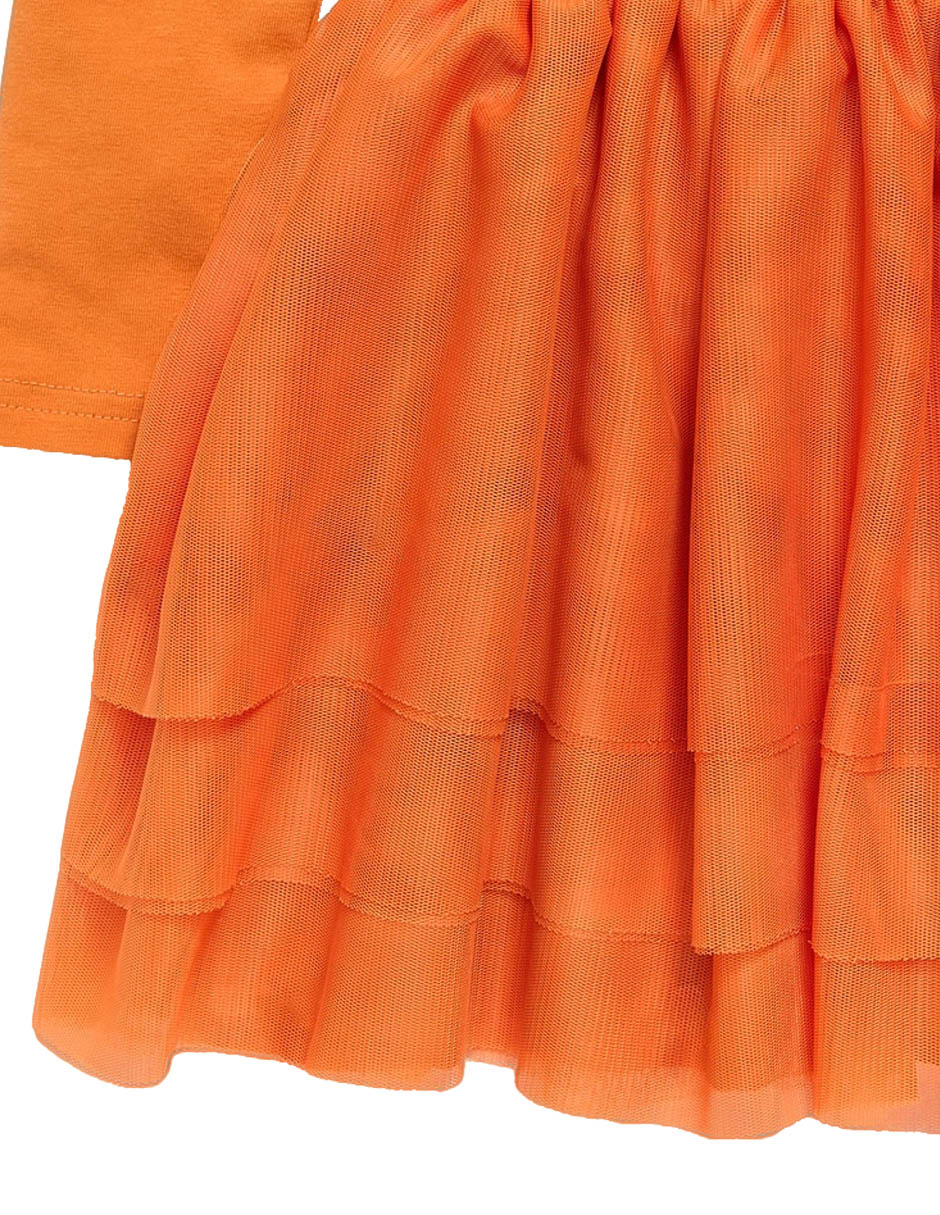 Vestido manga larga para niña 3