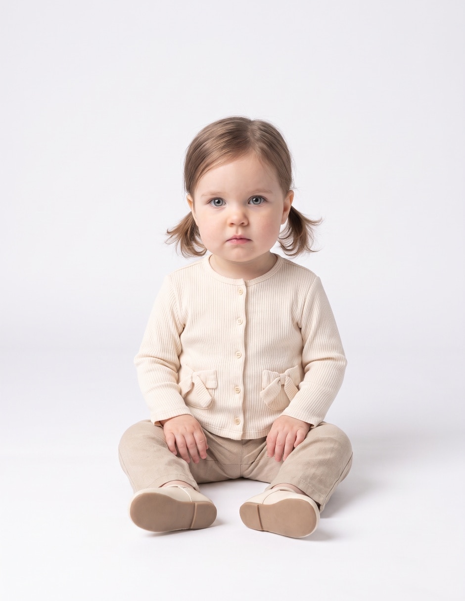 Suéter tejido para niña