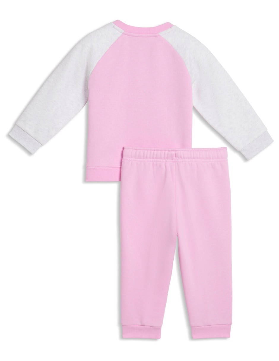Conjunto Minicats Ess Raglan Crew Set FL INF de algodón para niña 2