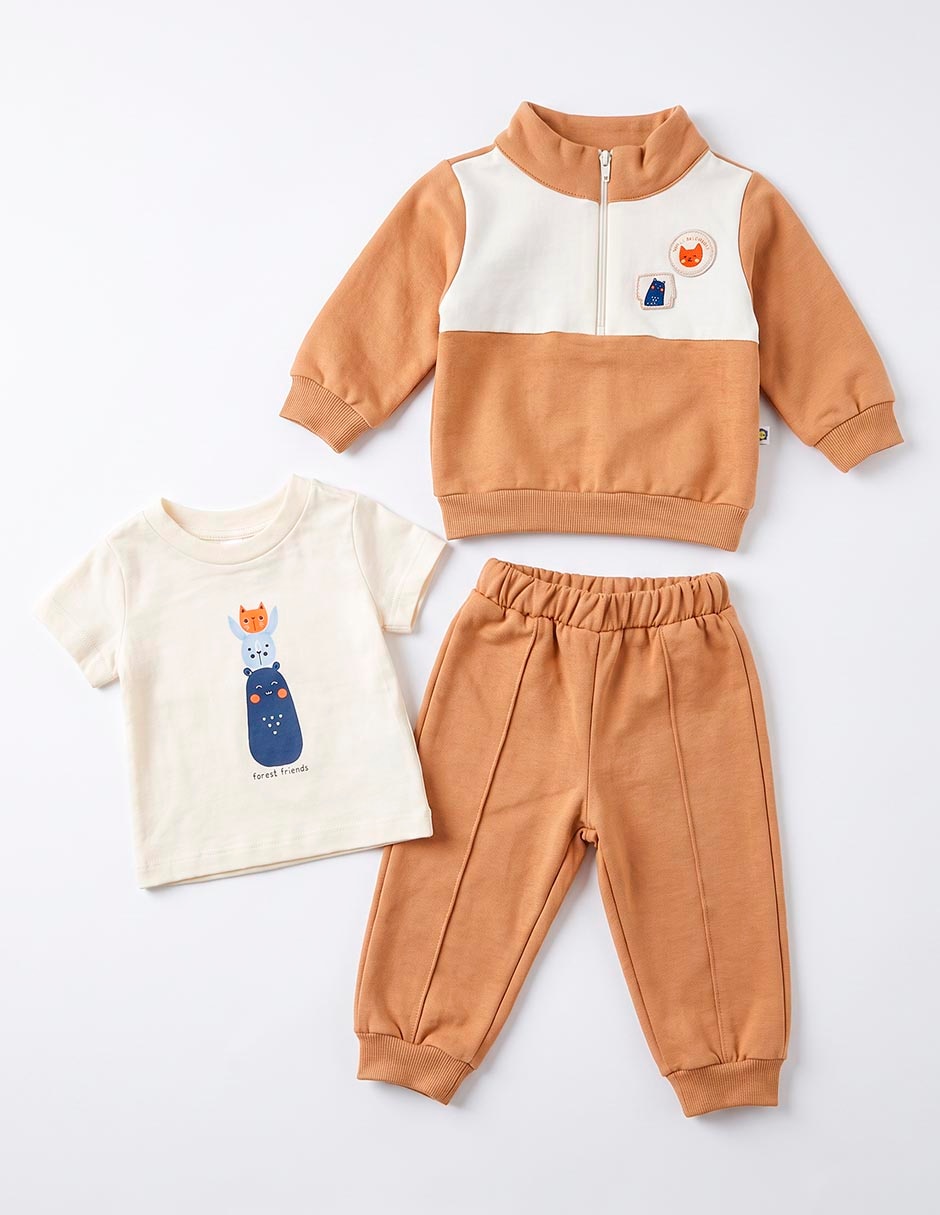 Conjunto casual de algodón para niño 3