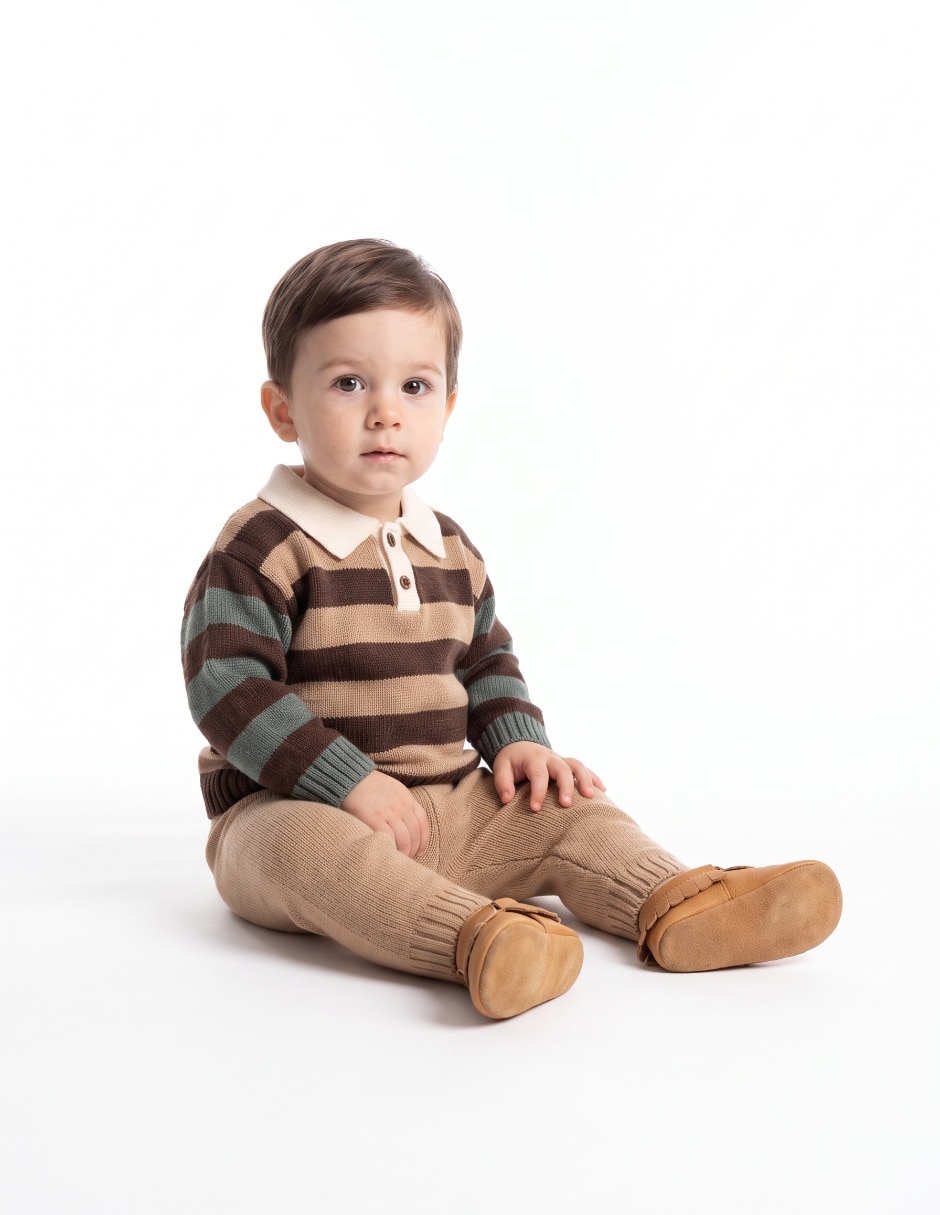 Conjunto casual de algodón para bebé niño 4