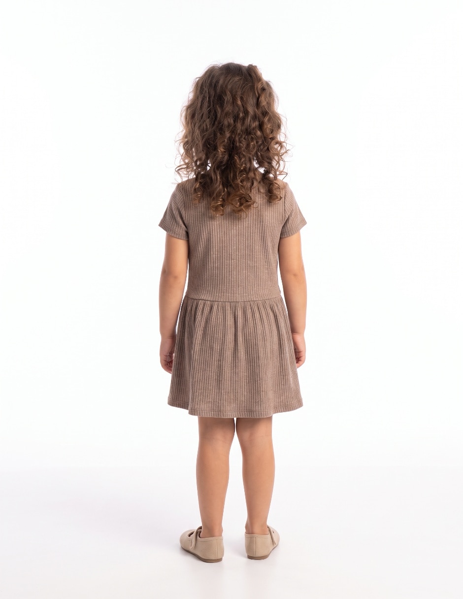 Vestido manga regular para bebé niña 5