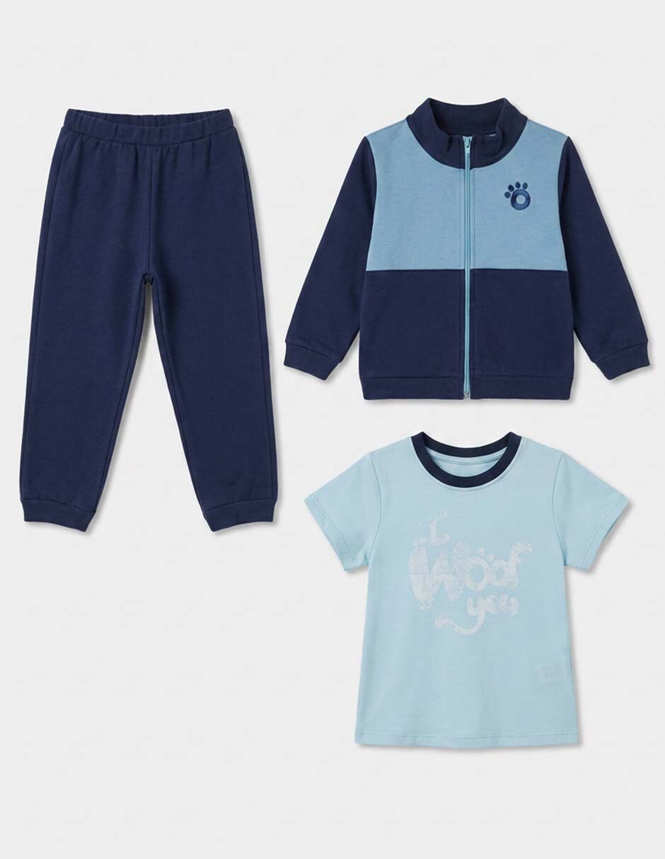 Conjunto casual sin familia o colección de algodón y poliéster para bebé niño 4