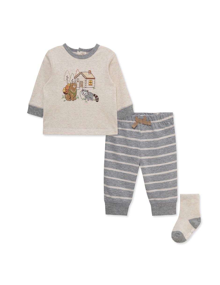 Conjunto casual de algodón para bebé niño