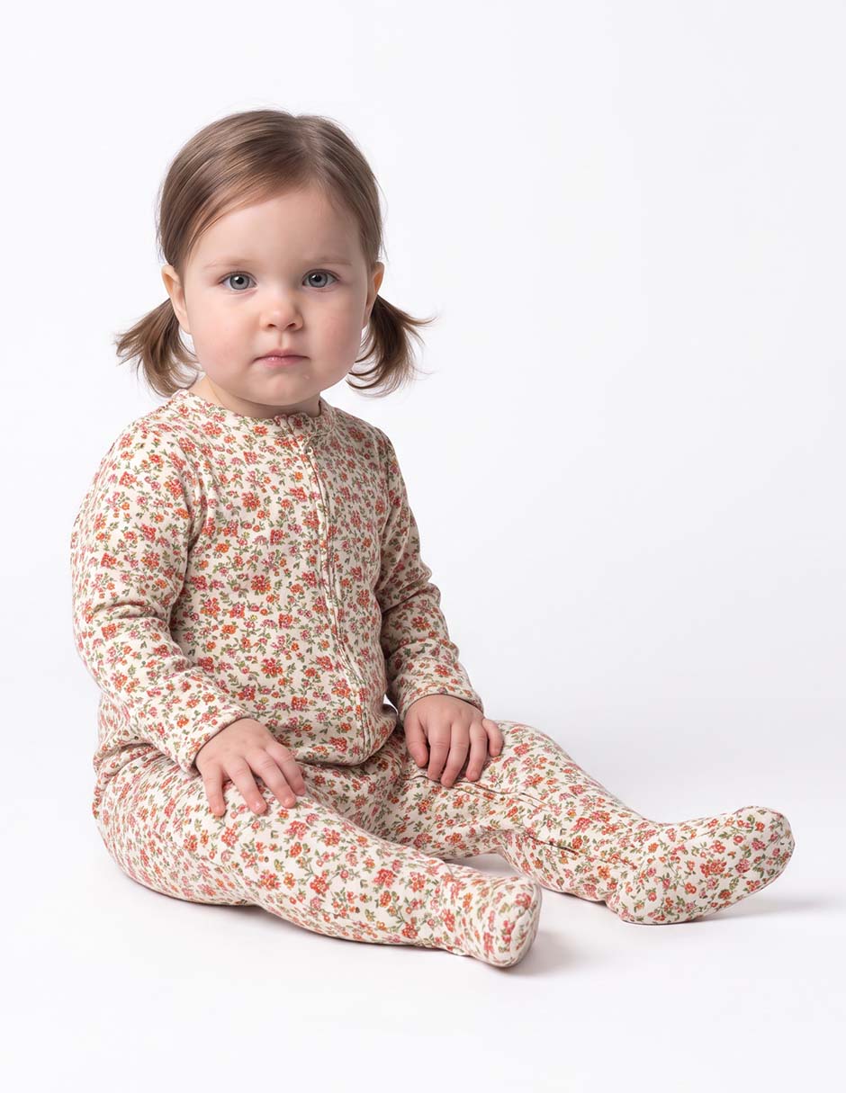Mameluco de algodón para niña Mameluco de algodón para niña