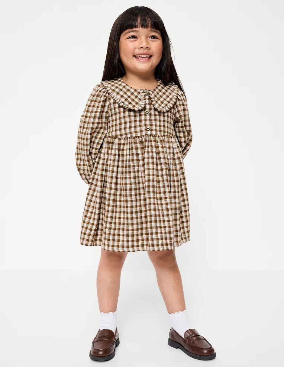 Vestido manga larga para bebé niña Vestido manga larga para bebé niña