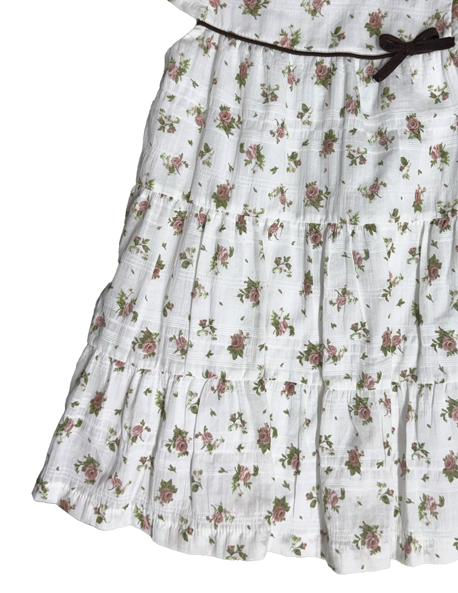 Vestido manga cap para bebé niña 4