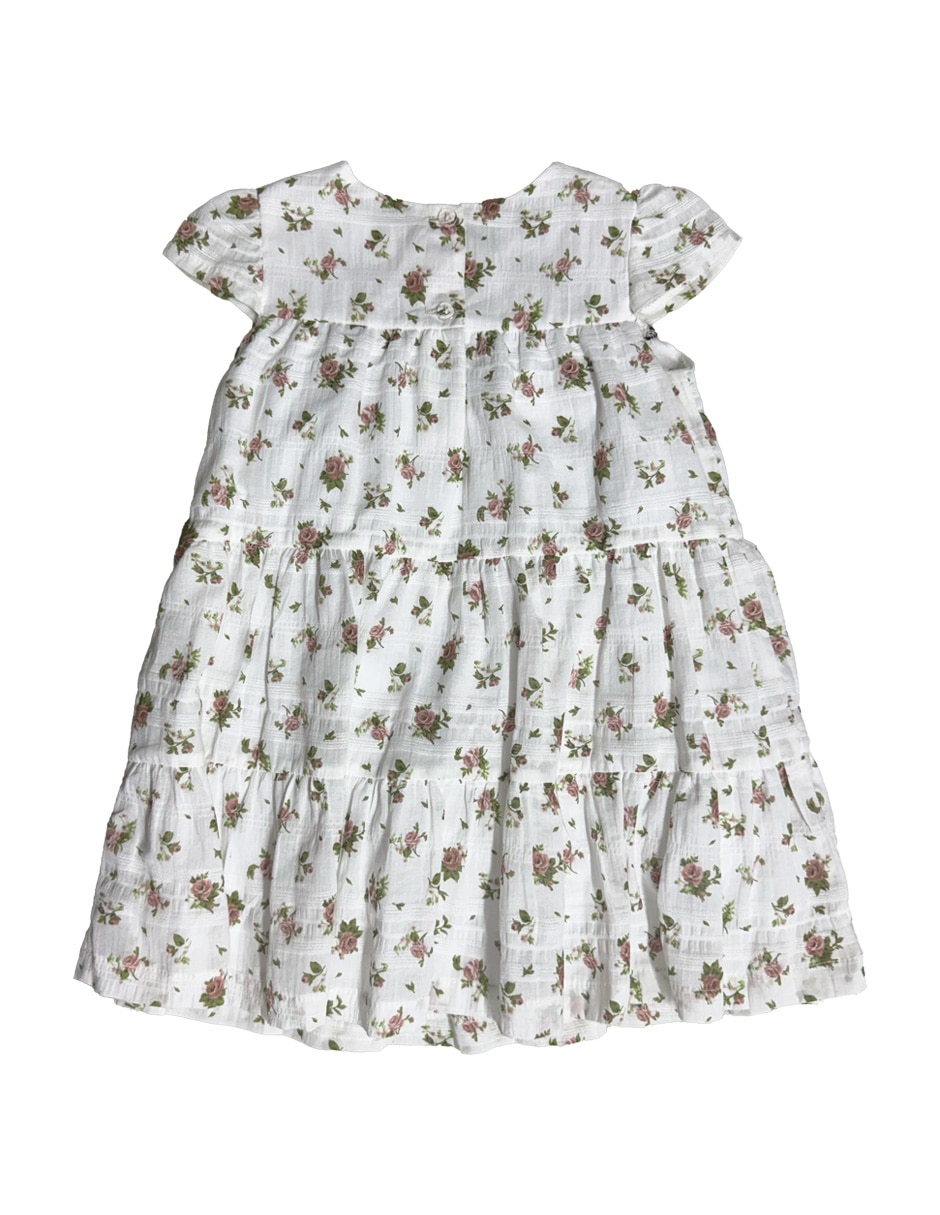 Vestido manga cap para bebé niña 3