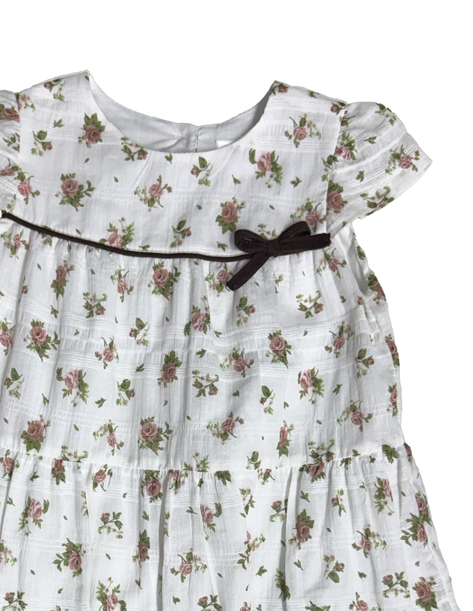 Vestido manga cap para bebé niña 2