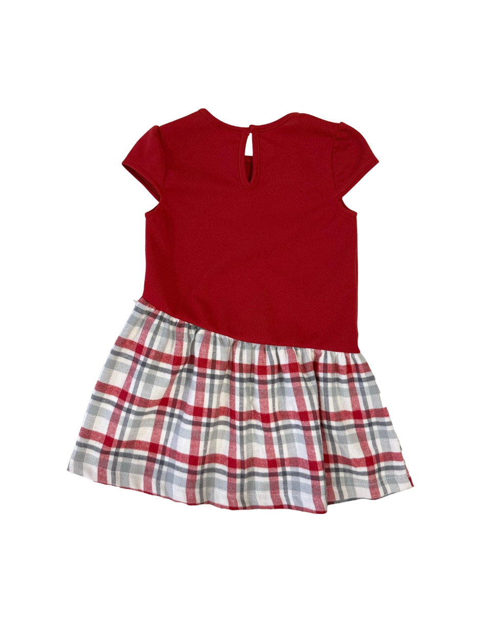 Vestido manga cap para bebé niña 4
