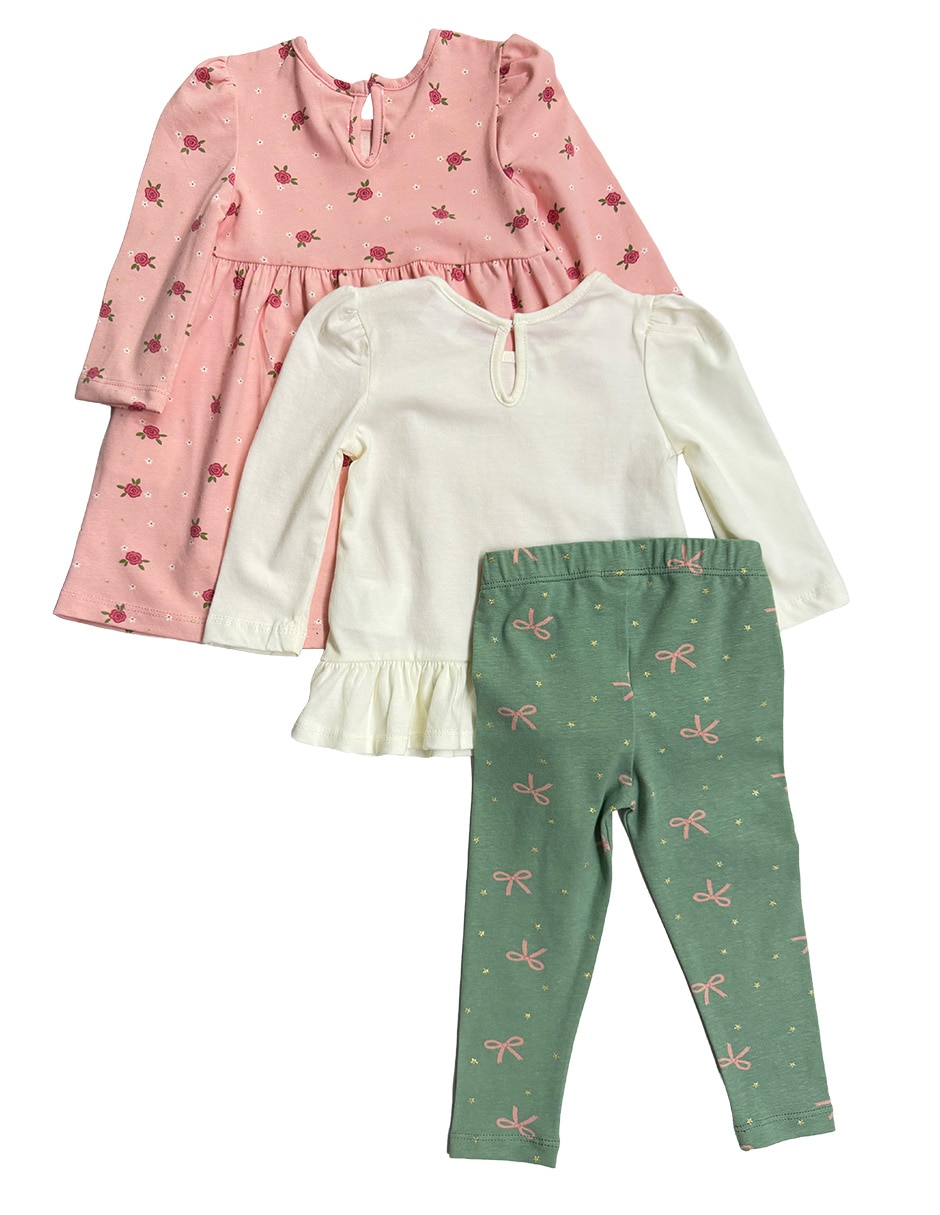 Conjunto de algodón para bebé niña 4