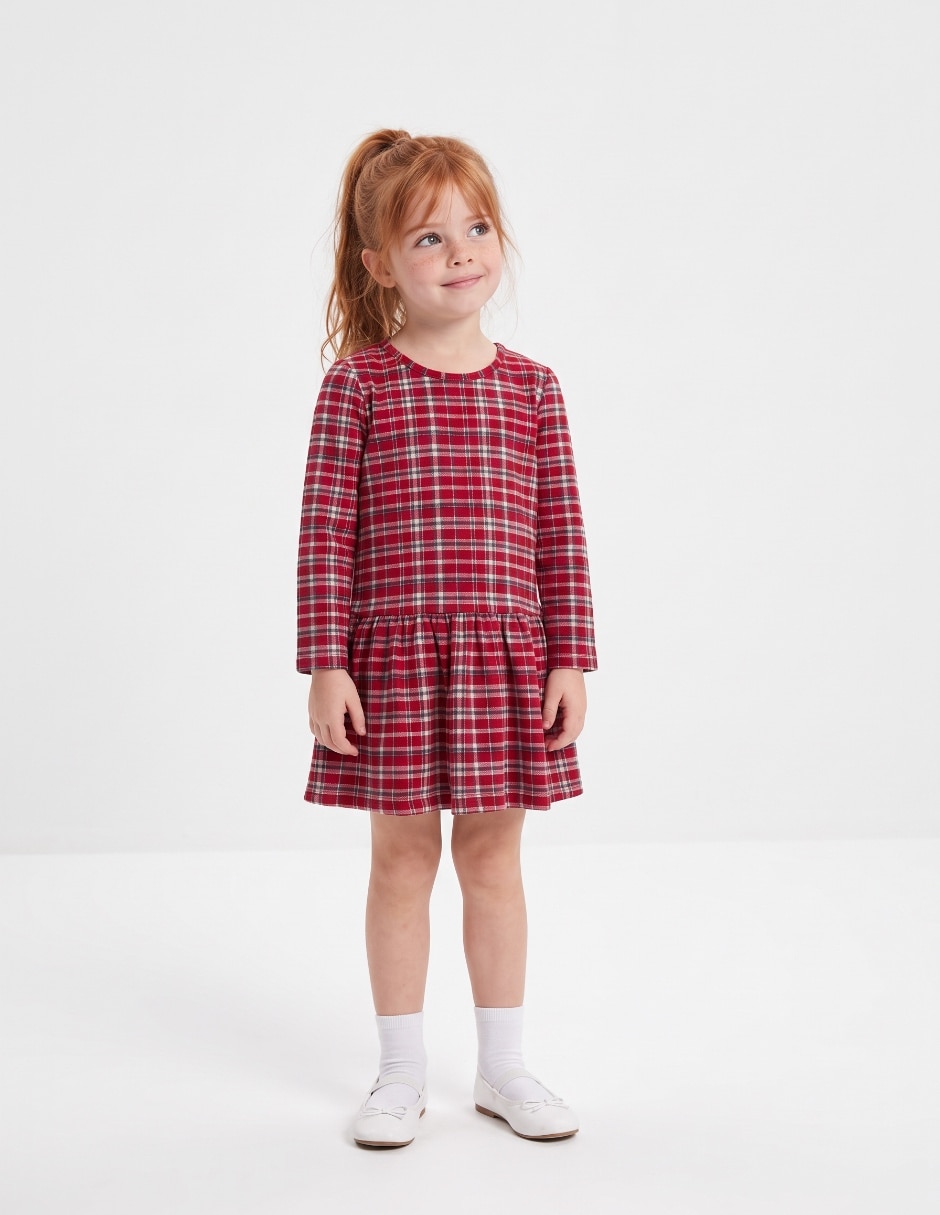 Set vestido manga larga para bebé niña