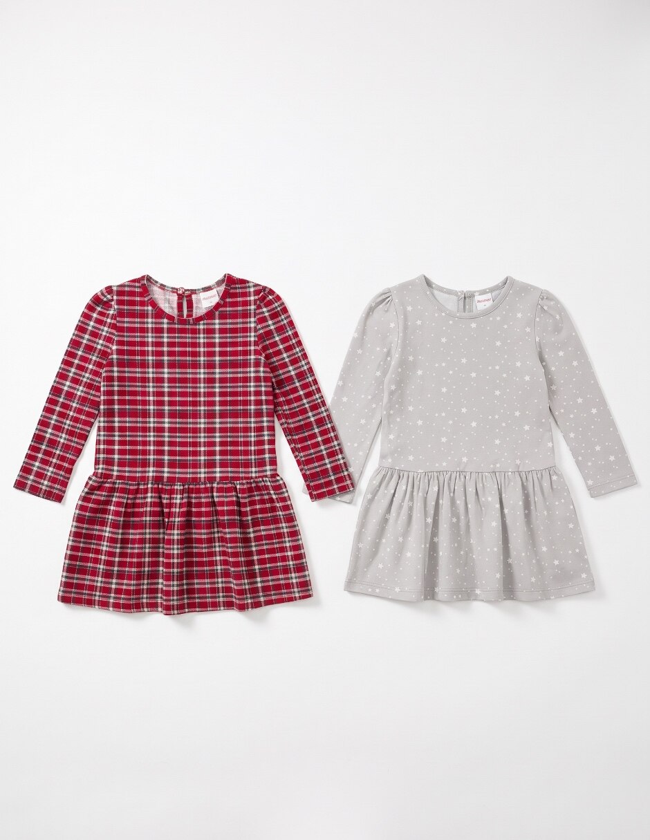 Set vestido manga larga para bebé niña 3