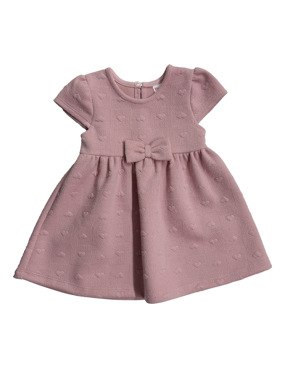 Vestido manga cap para bebé niña Vestido manga cap para bebé niña