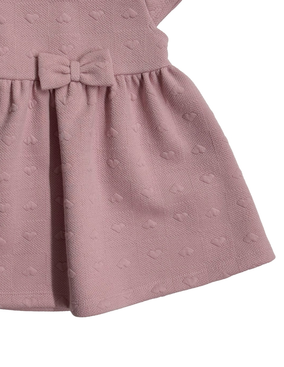 Vestido manga cap para bebé niña 3