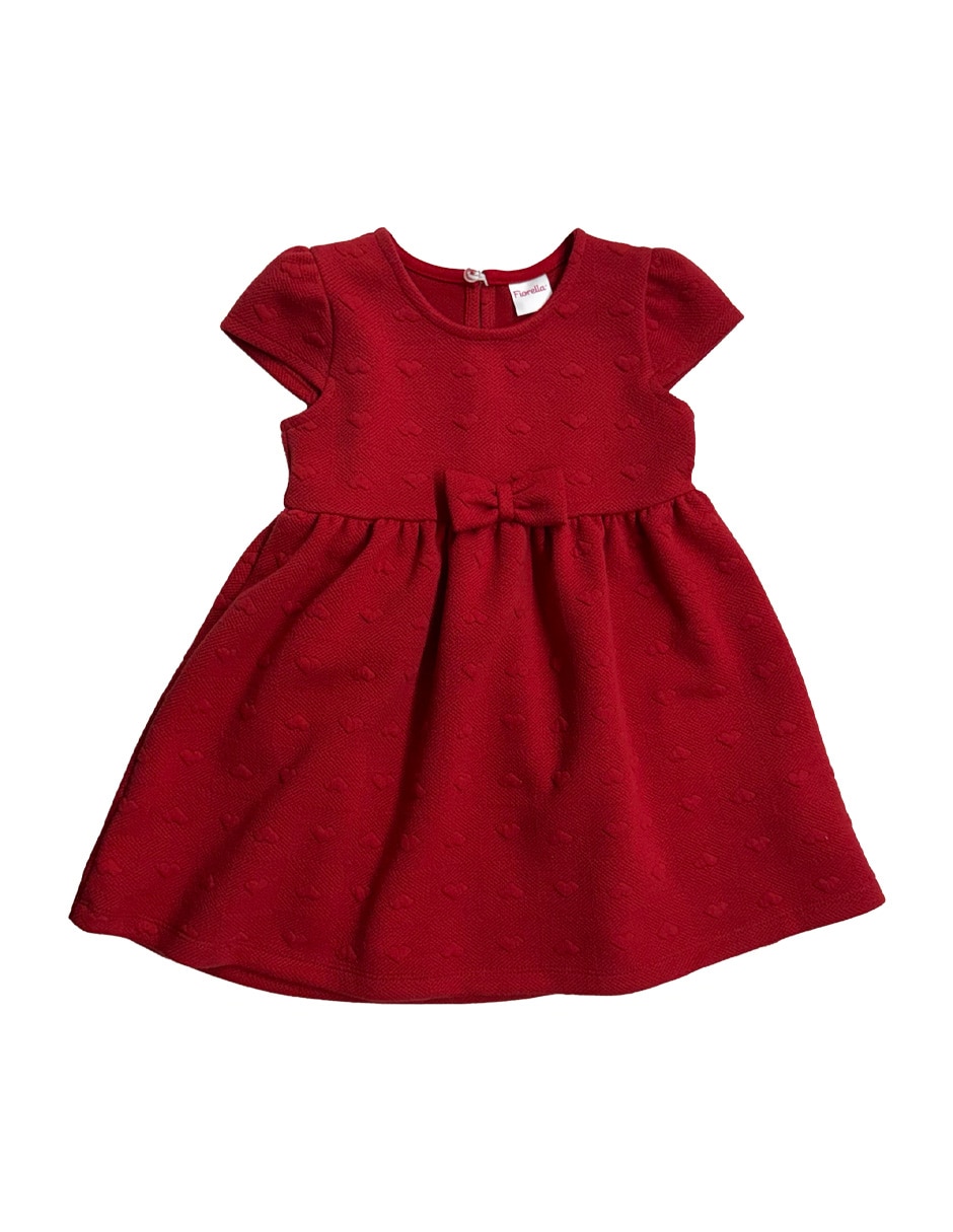 Vestido manga cap para bebé niña