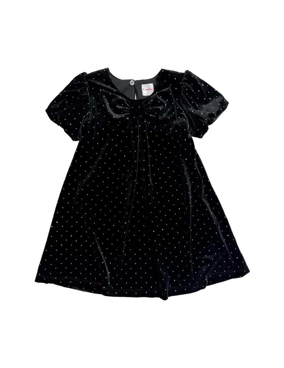 Vestido manga globo para bebé niña