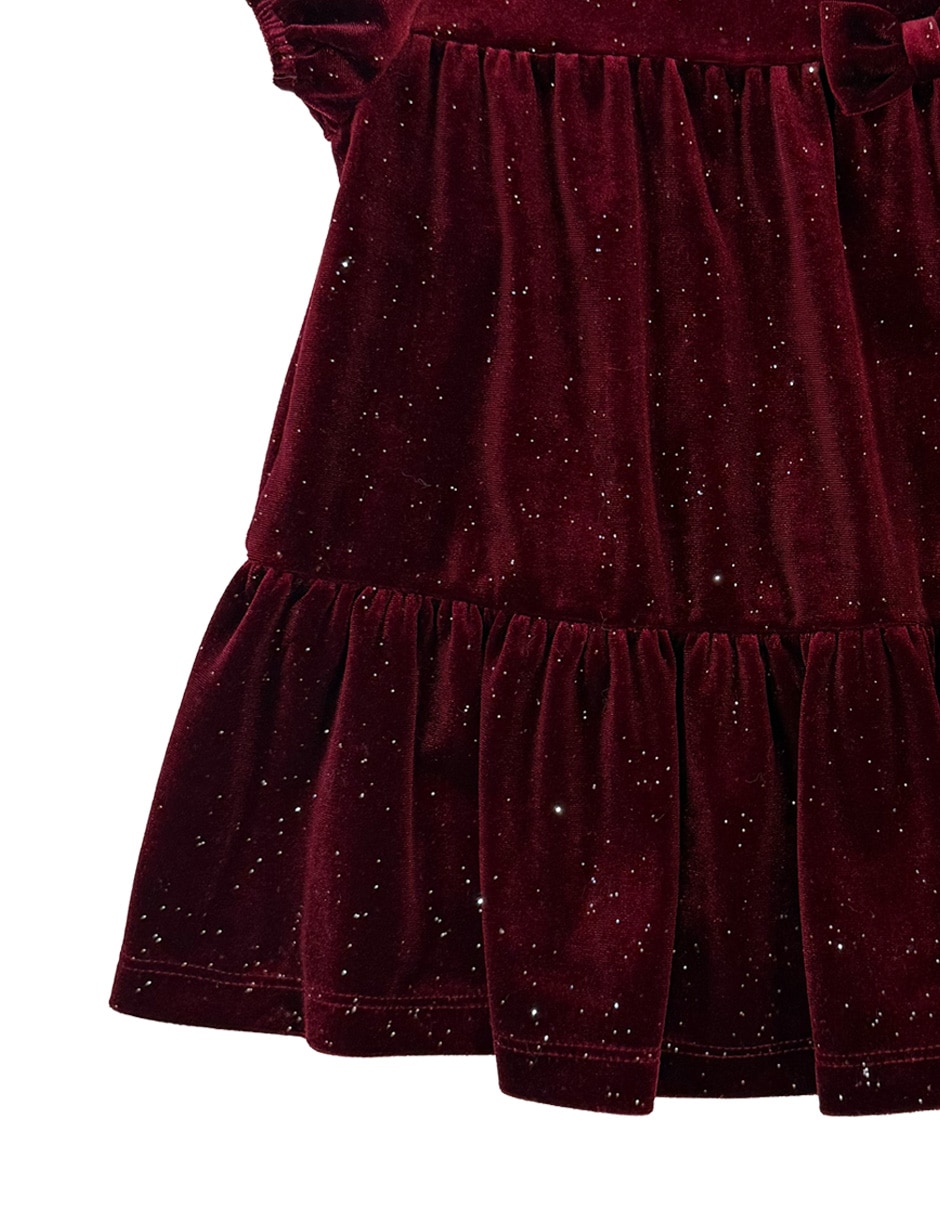 Vestido manga globo para bebé niña 4