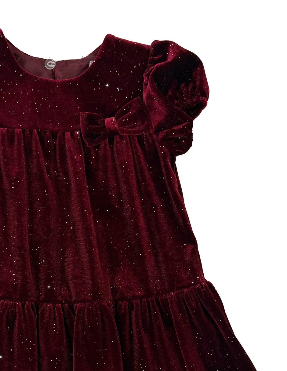 Vestido manga globo para bebé niña 3