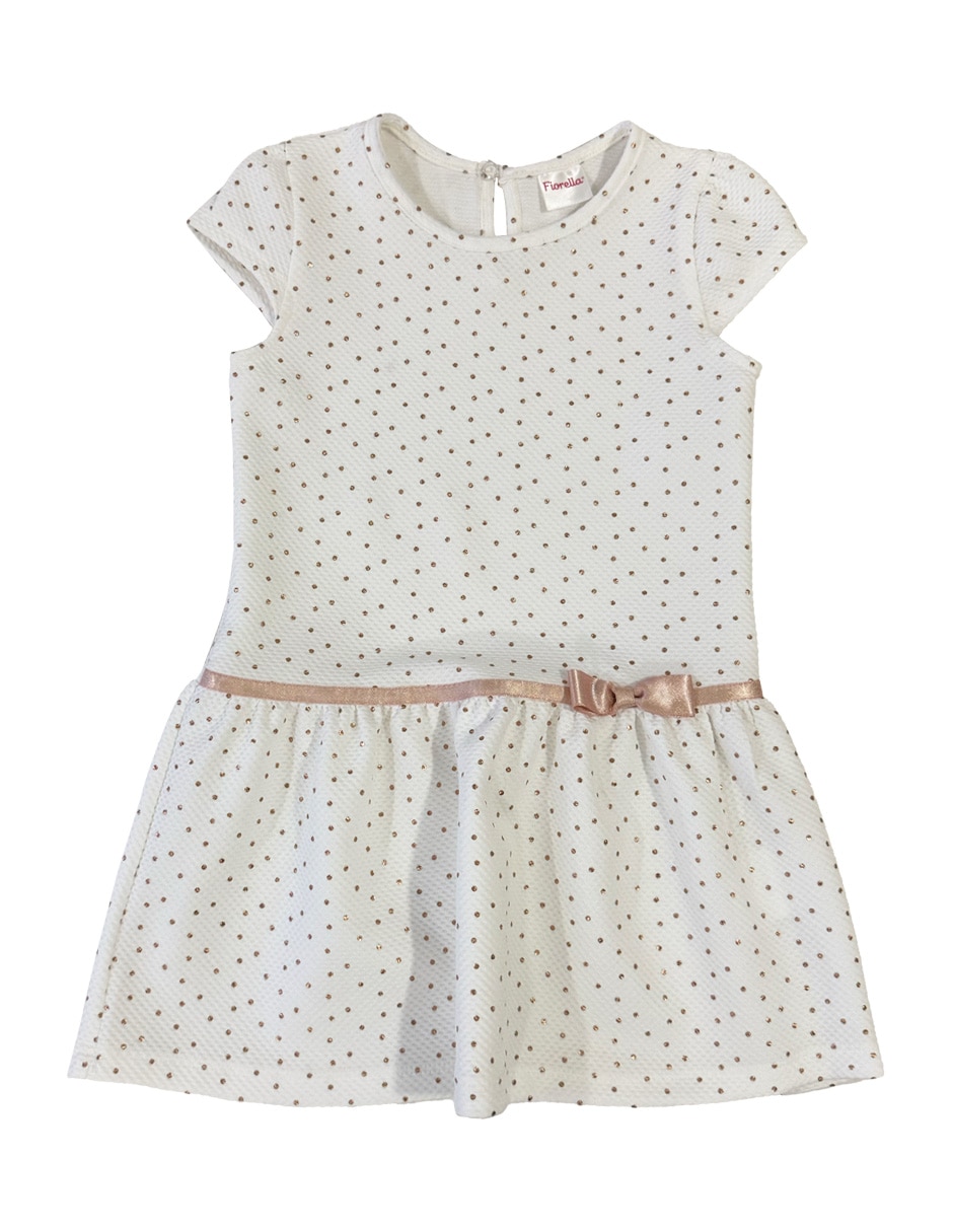 Vestido manga cap para bebé niña Vestido manga cap para bebé niña