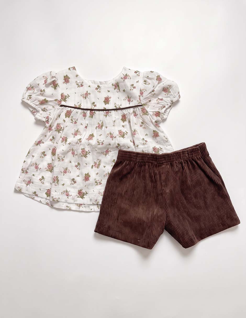 Conjunto de algodón para bebé niña Conjunto de algodón para bebé niña