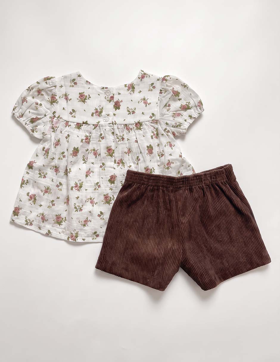 Conjunto de algodón para bebé niña 5