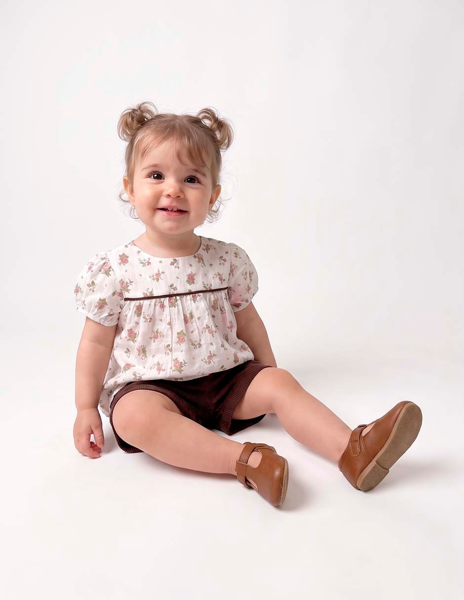 Conjunto de algodón para bebé niña 2