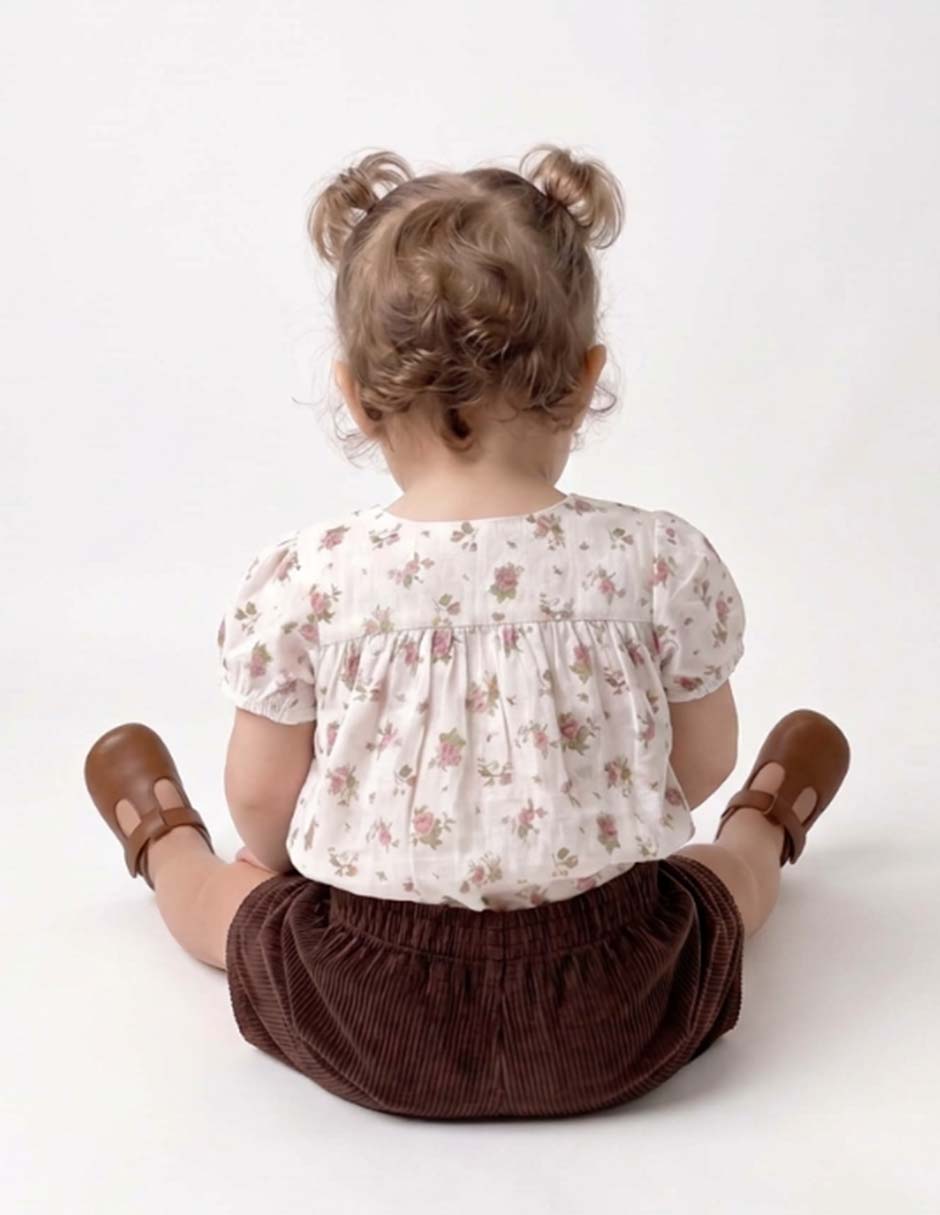 Conjunto de algodón para bebé niña 6