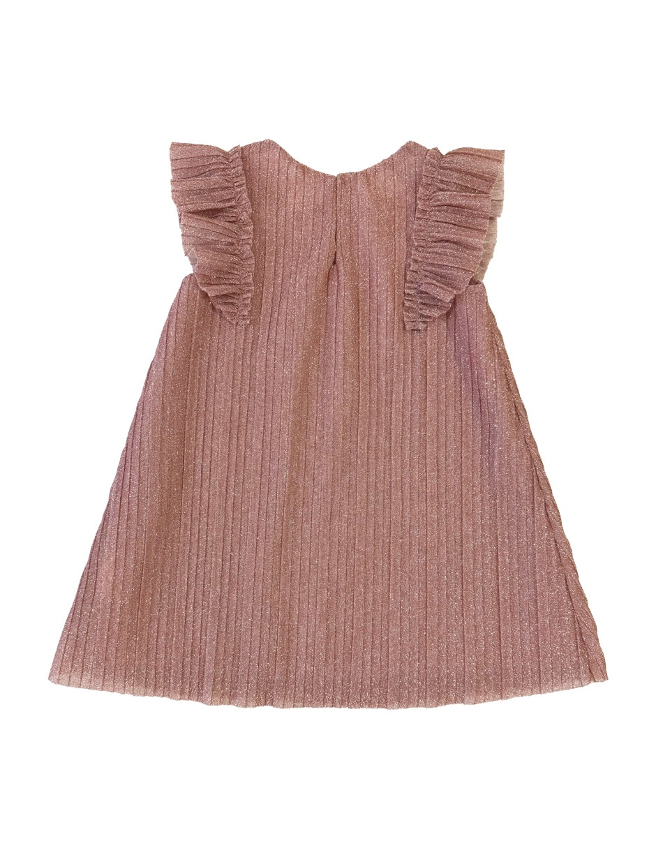 Vestido manga volantes para bebé niña 2