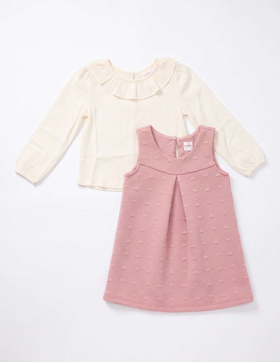 Conjunto jumper de Rayón para bebé niña 3