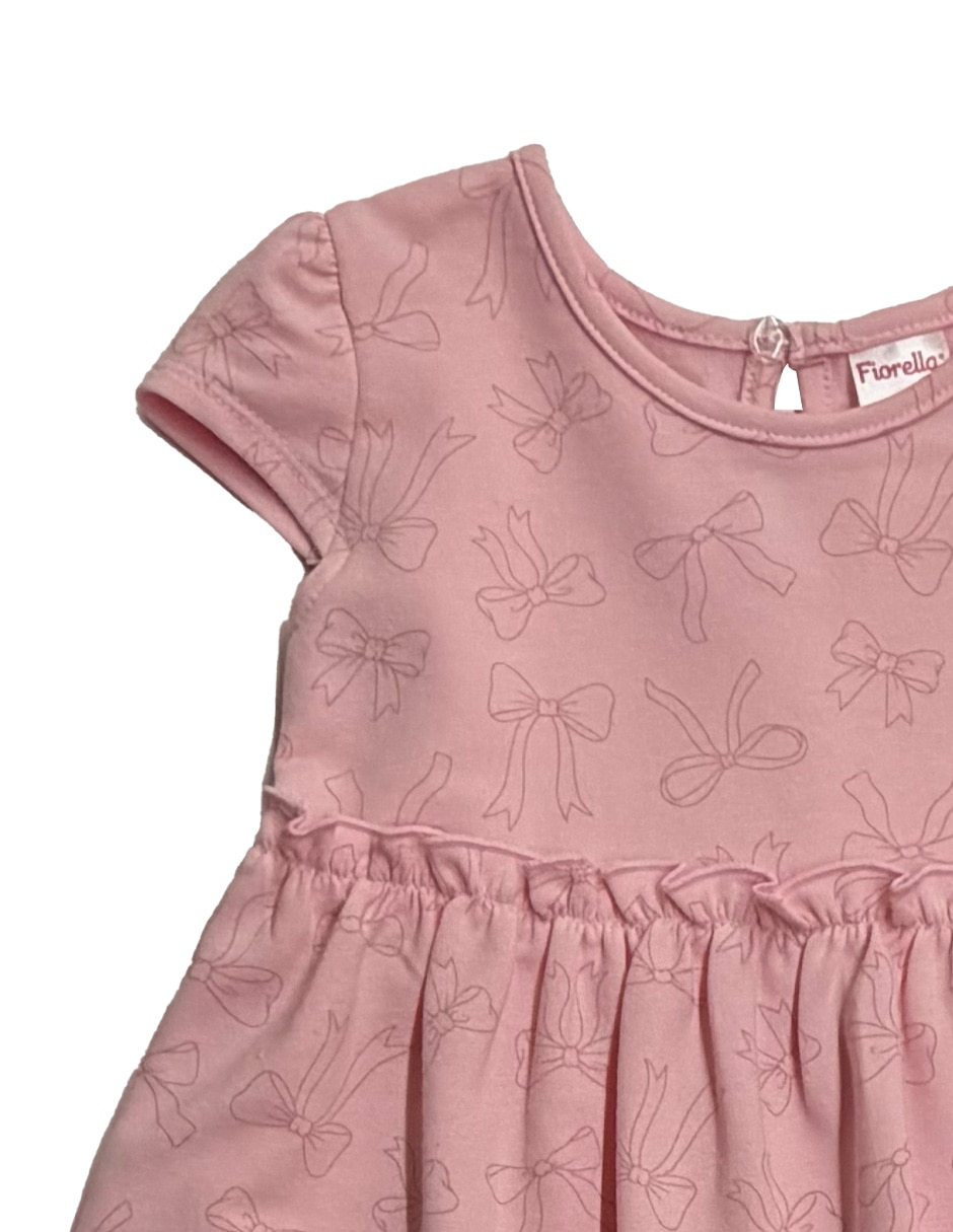 Vestido manga cap para bebé niña 2