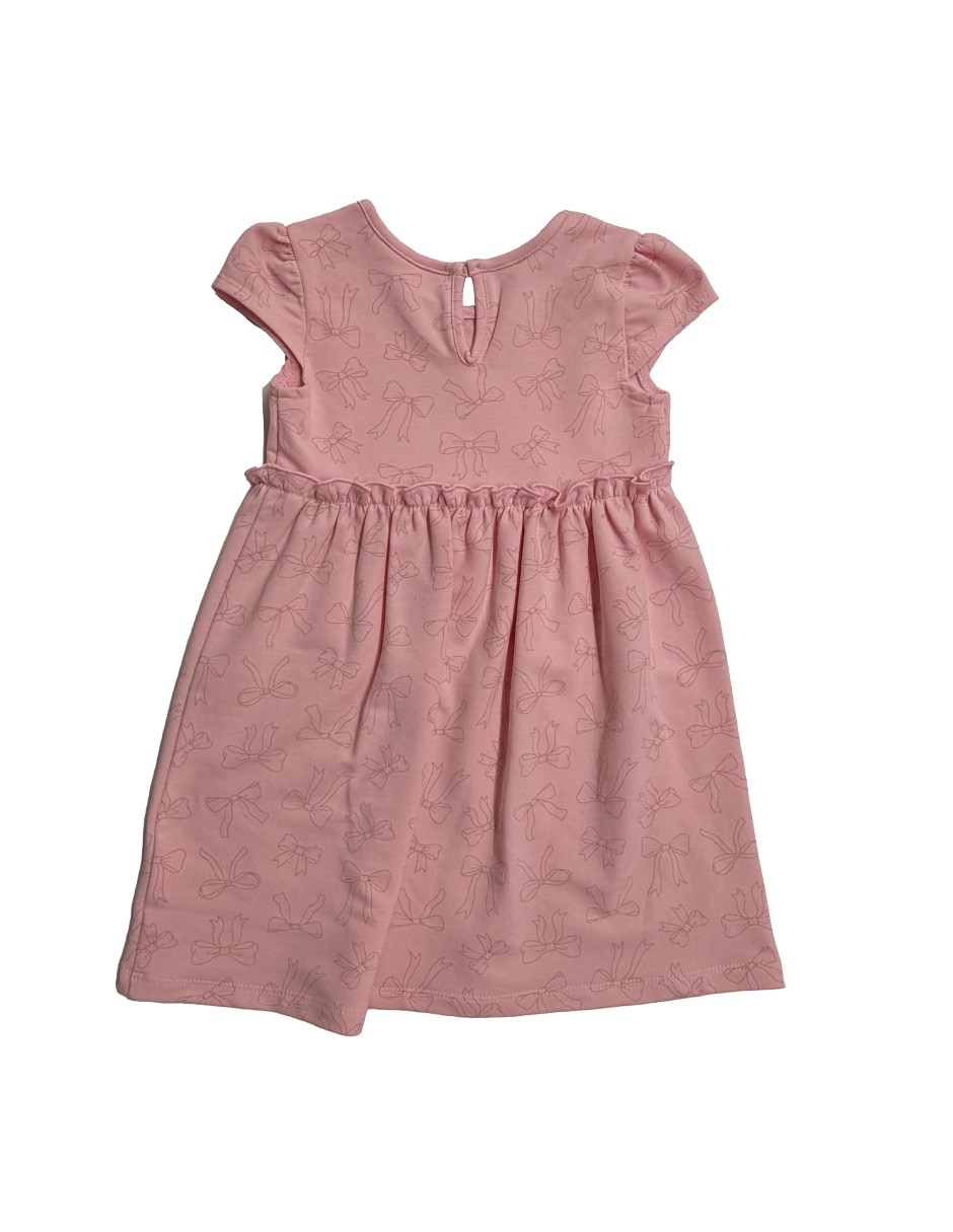 Vestido manga cap para bebé niña 3