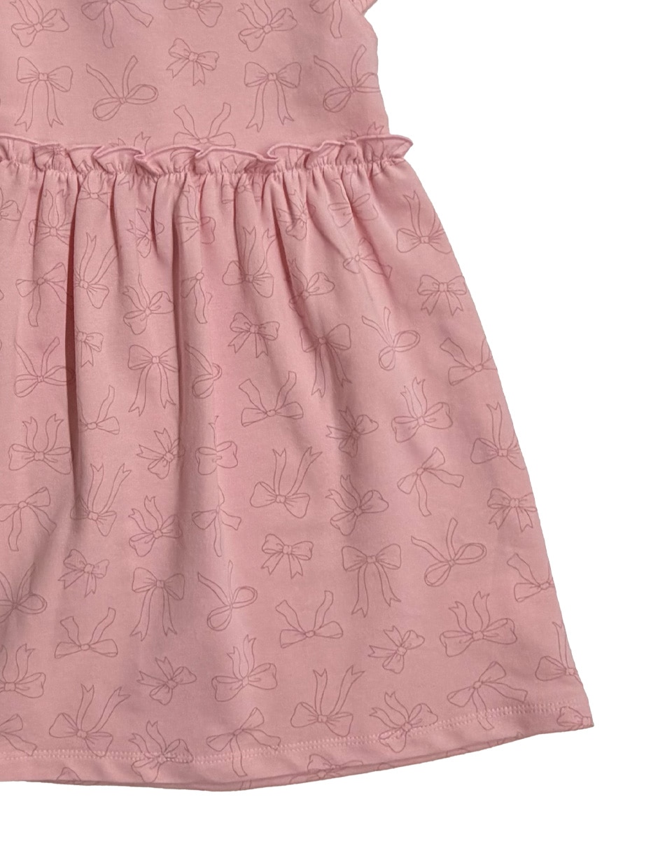 Vestido manga cap para bebé niña 4