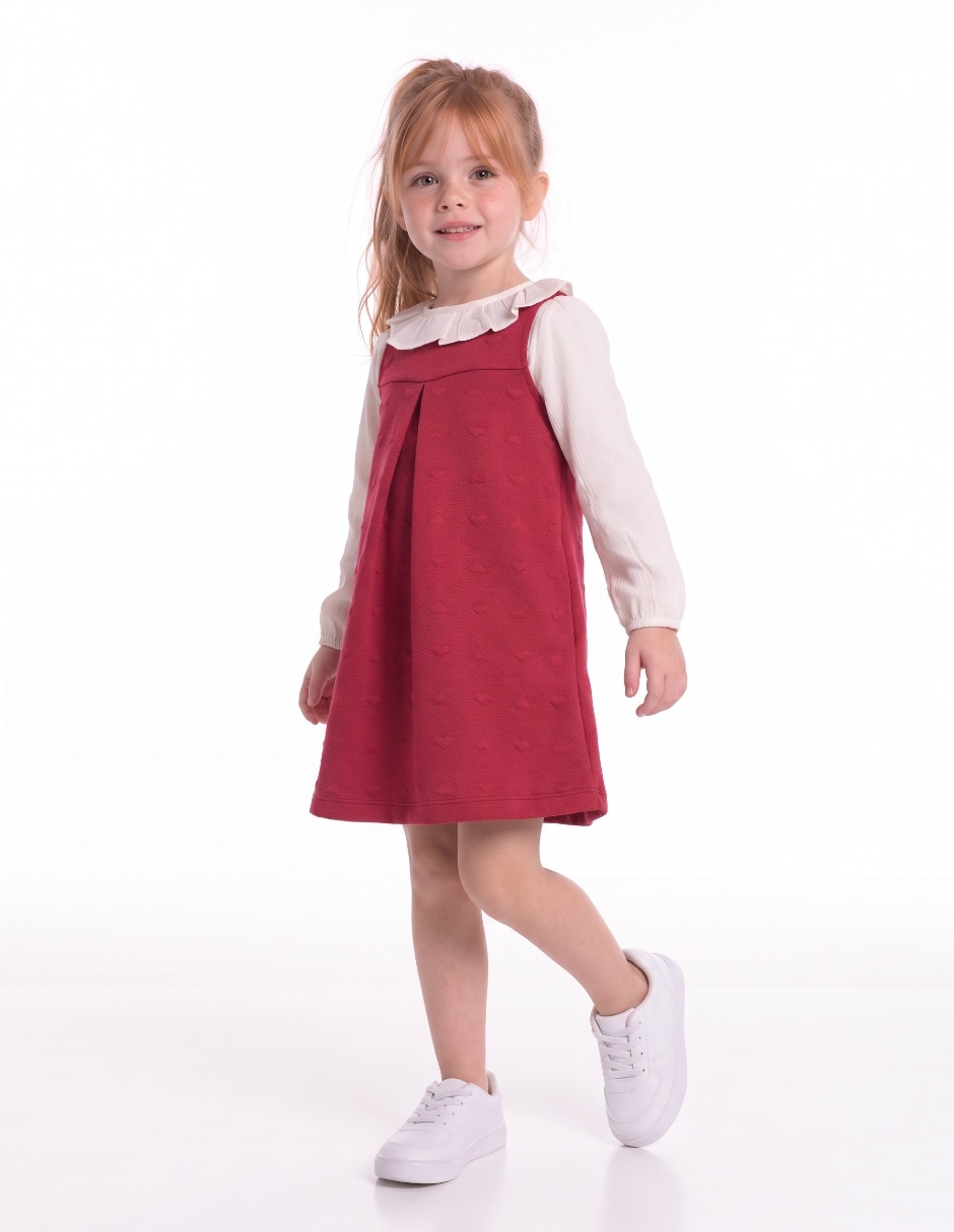 Conjunto jumper de Rayón para bebé niña