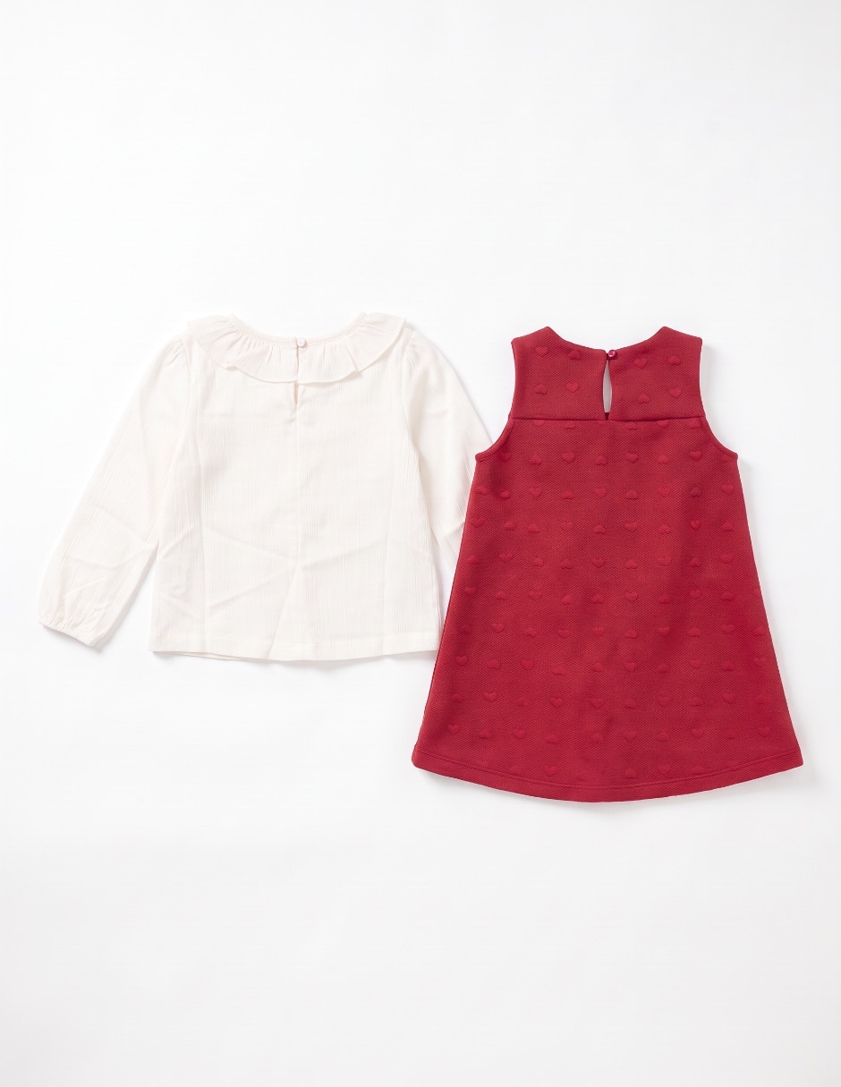 Conjunto jumper de Rayón para bebé niña 4