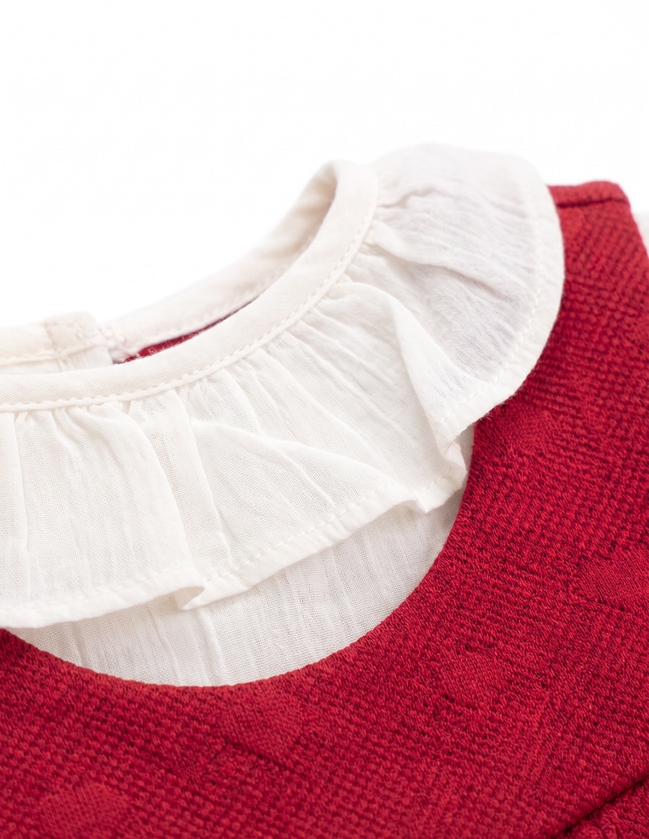 Conjunto jumper de Rayón para bebé niña 5