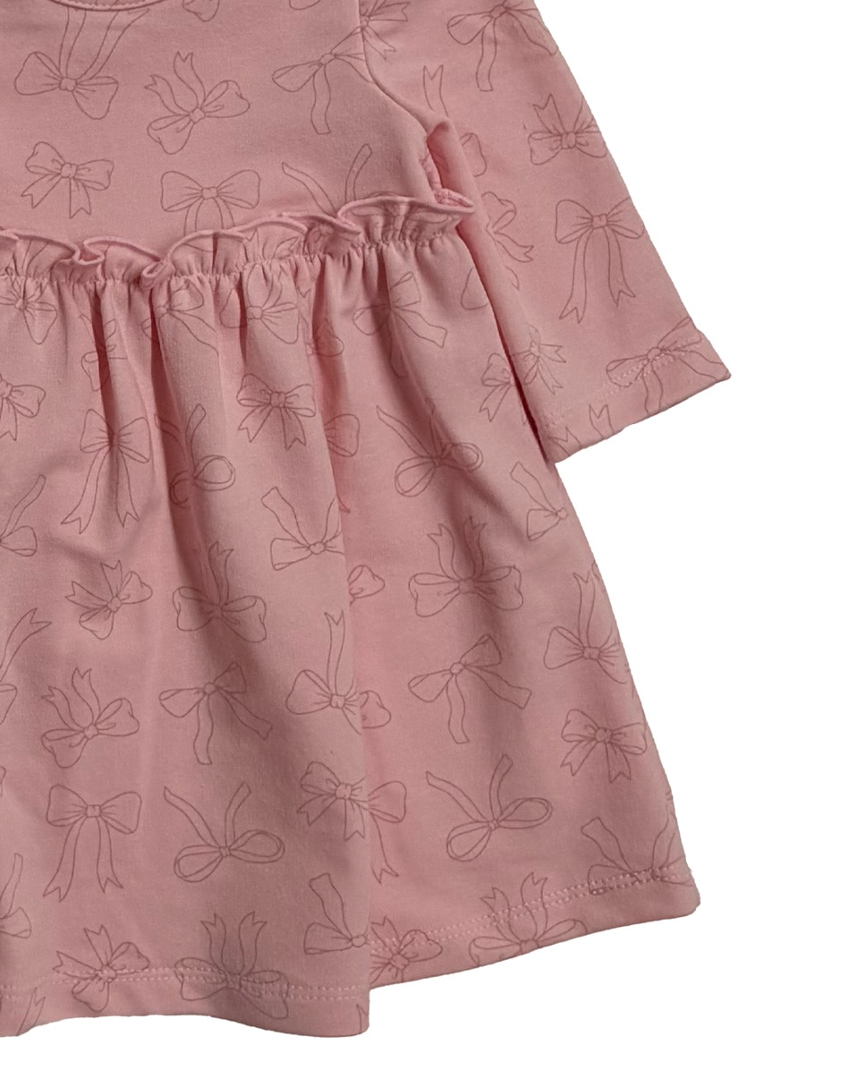 Vestido manga larga para bebé niña 4