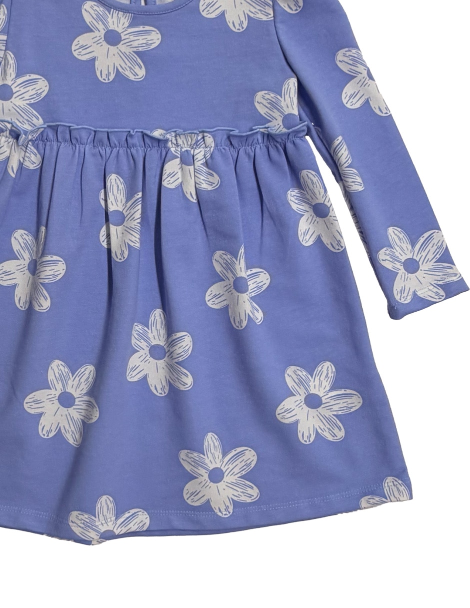 Vestido manga larga para bebé niña 3