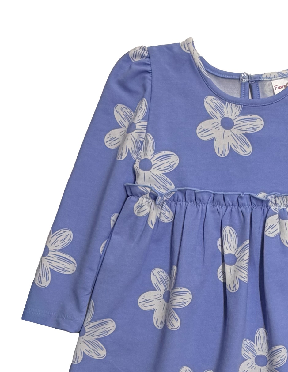 Vestido manga larga para bebé niña 4