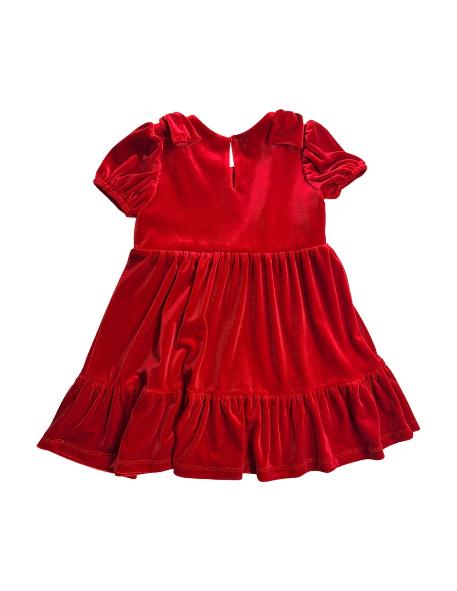 Vestido manga globo para bebé niña 3