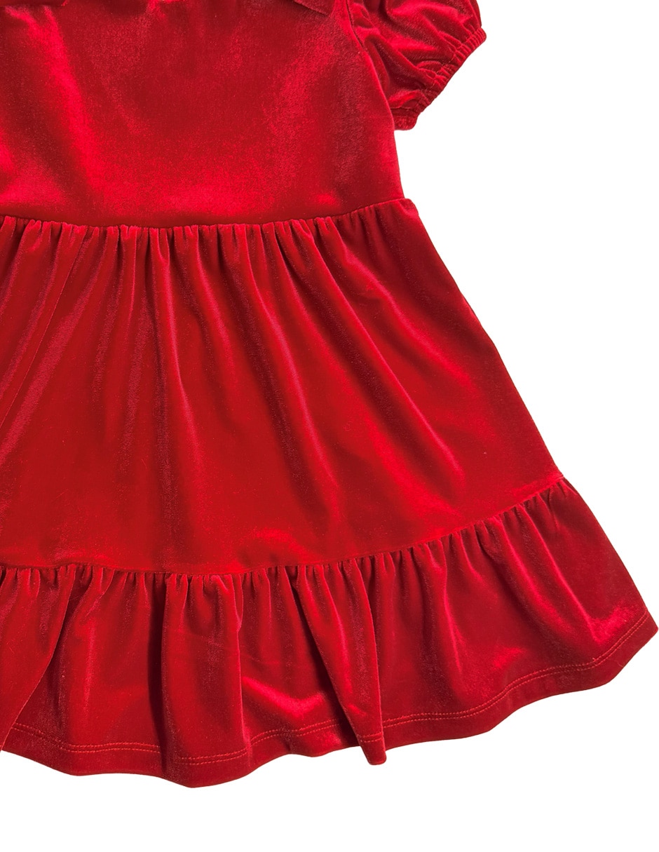 Vestido manga globo para bebé niña 4