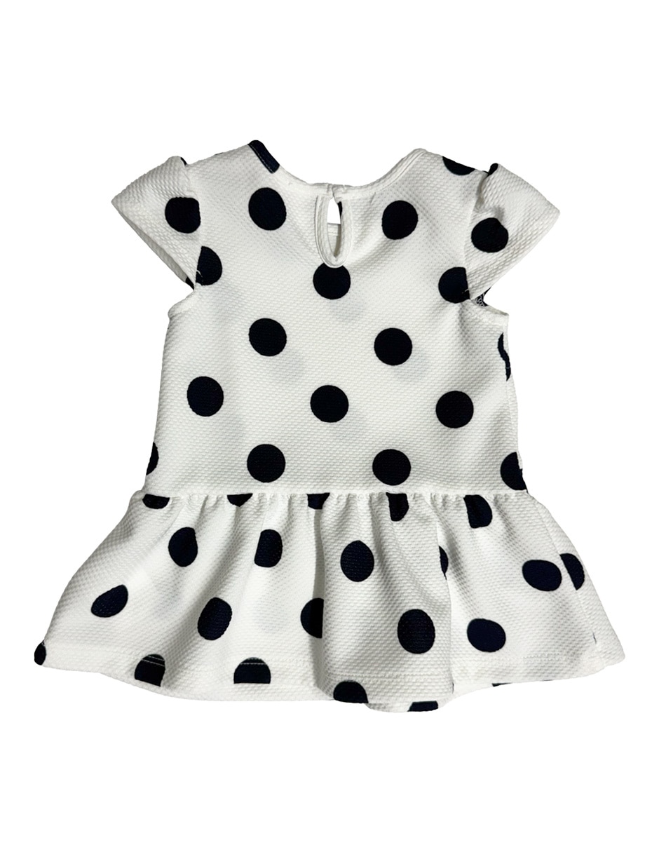 Vestido manga cap para bebé niña 4
