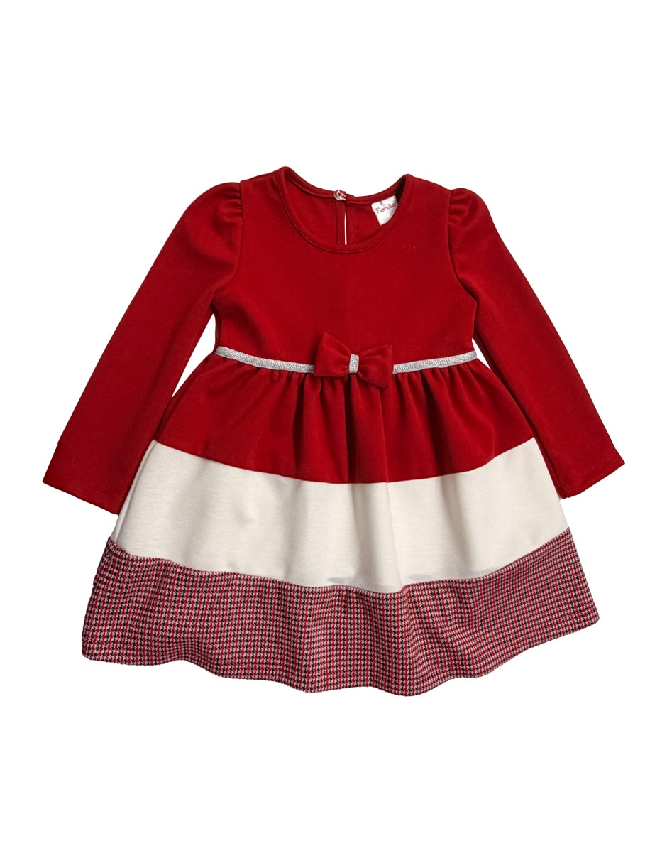 Vestido manga cap para bebé niña Vestido manga cap para bebé niña