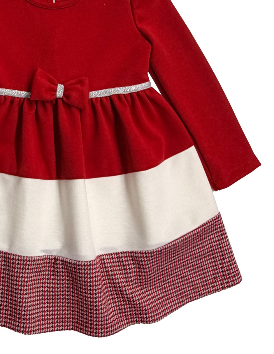 Vestido manga cap para bebé niña 3