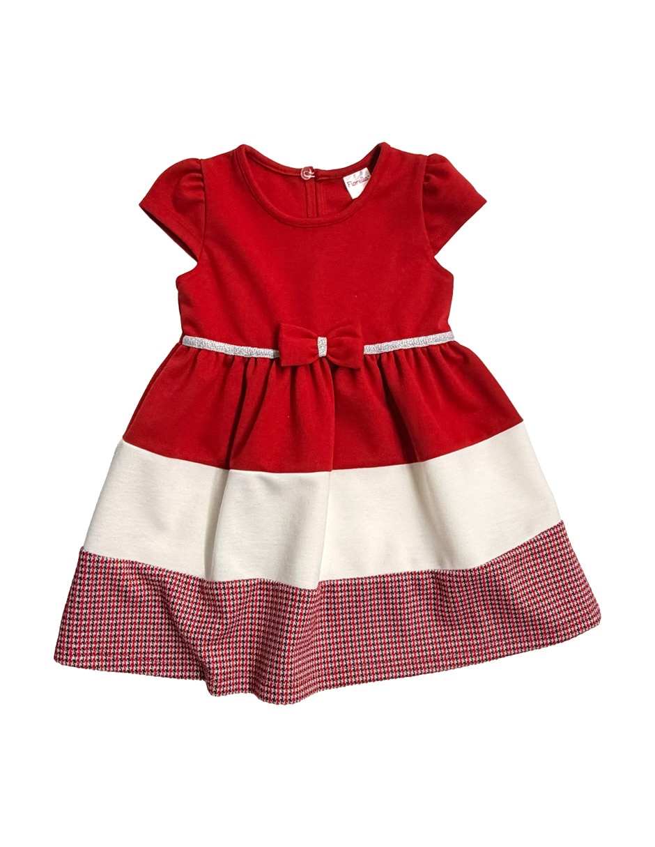 Vestido manga cap para bebé niña Vestido manga cap para bebé niña