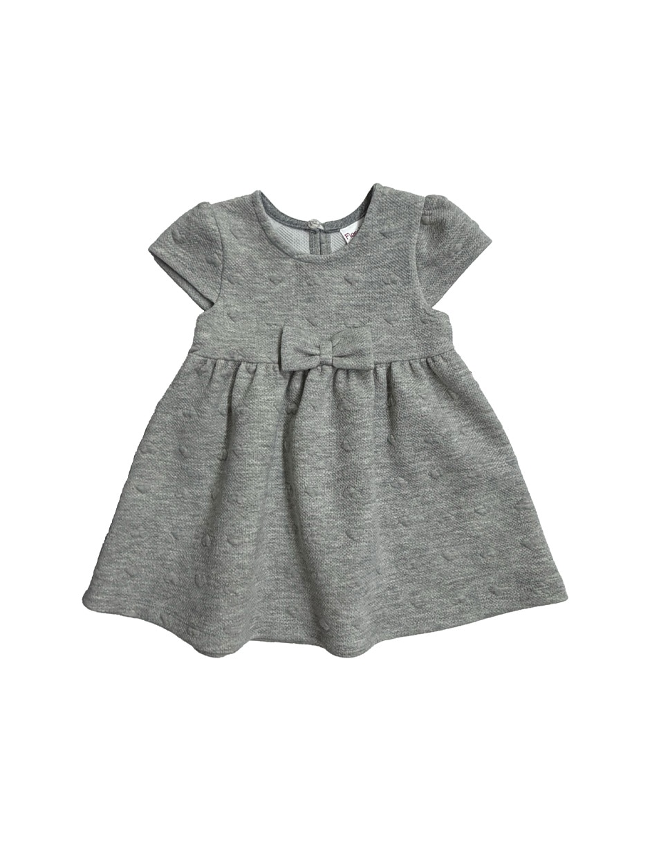 Vestido manga cap para bebé niña Vestido manga cap para bebé niña