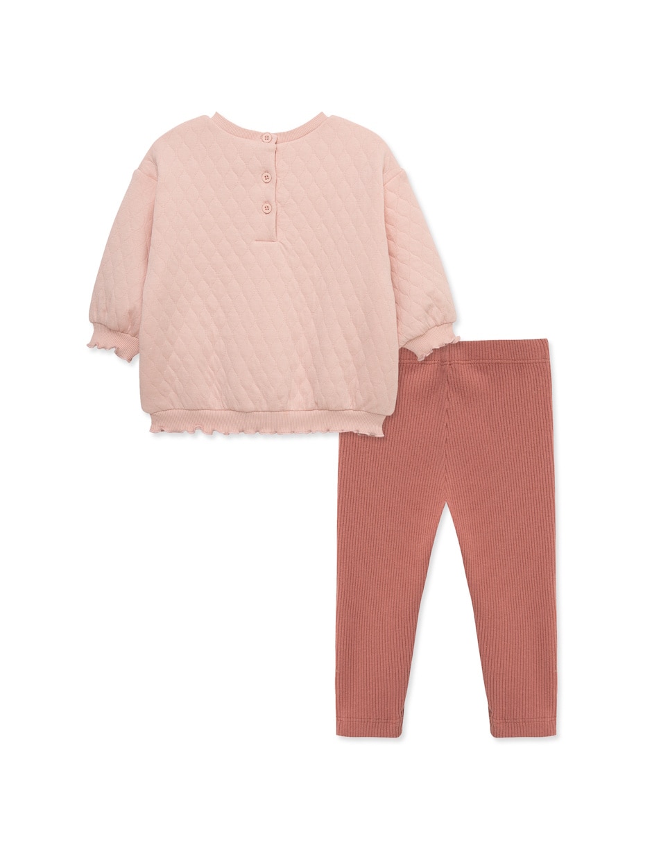 Conjunto casual de algodón para bebé niña 2