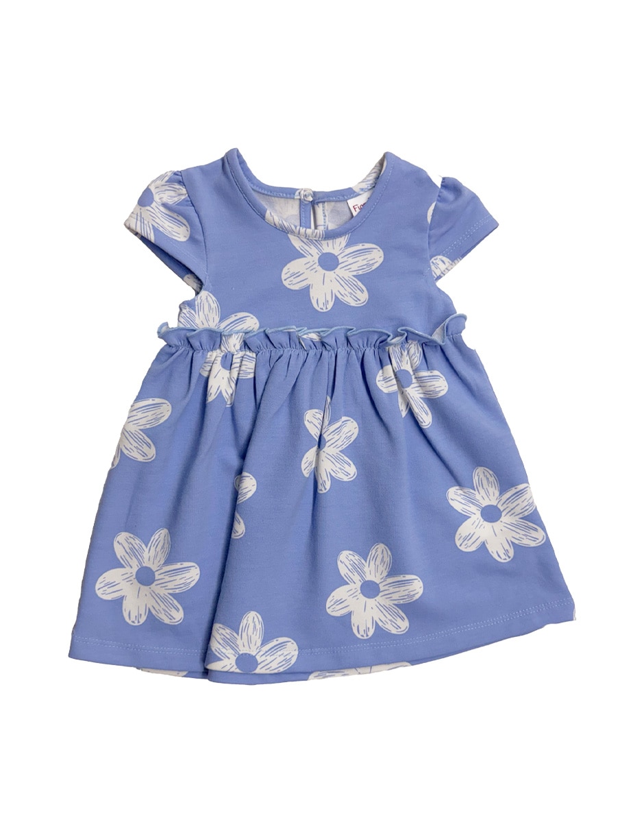 Vestido manga cap para bebé niña Vestido manga cap para bebé niña