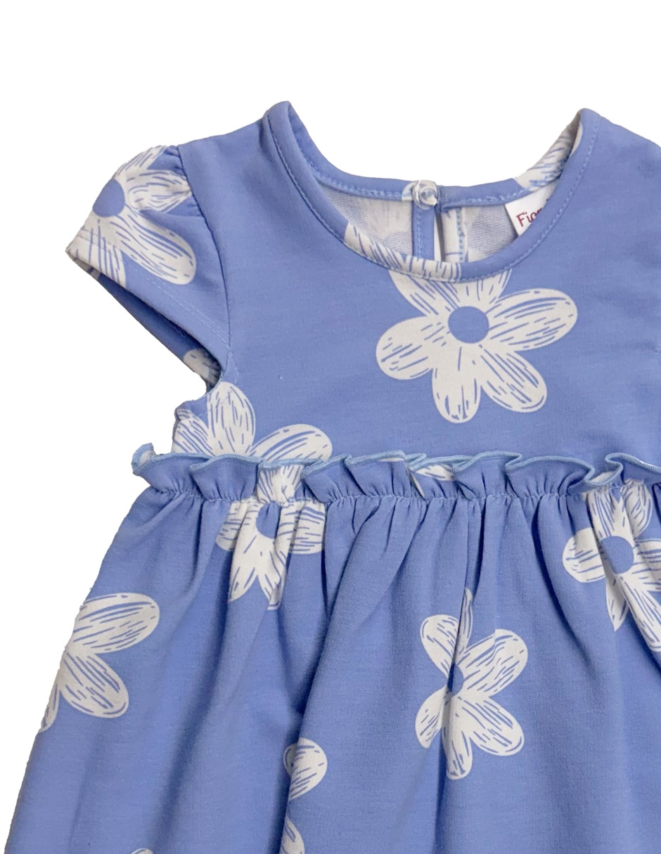 Vestido manga cap para bebé niña 2
